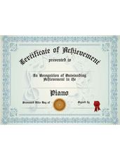 Piano Achievement Award