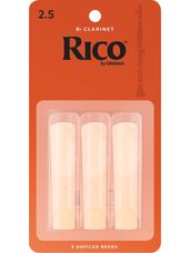 Rico Clarinet Reeds 2.5; 3-pack