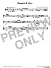 Menuet in D minor from Graded Music for Tuned Percussion, Book II