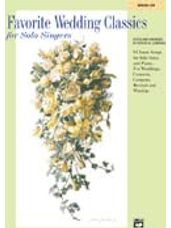 Favorite Wedding Classics for Solo Singers - Med Low Bk/CD