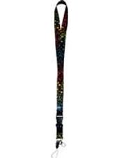 Black with Multi-Colored Notes Lanyard