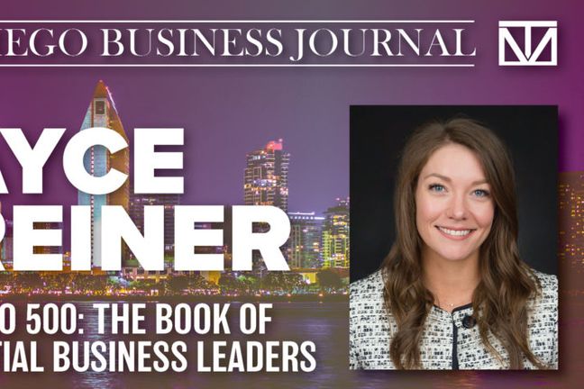 San Diego Business Journal Selects Cayce Greiner